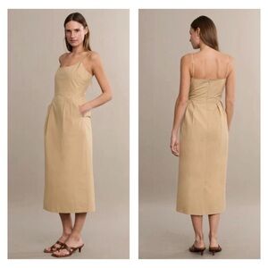Jenni Kayne Beige Midi Slip Dress